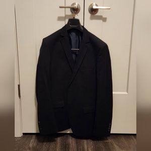 Used Loupeiz Suit Jacket, US Size 42 in Black